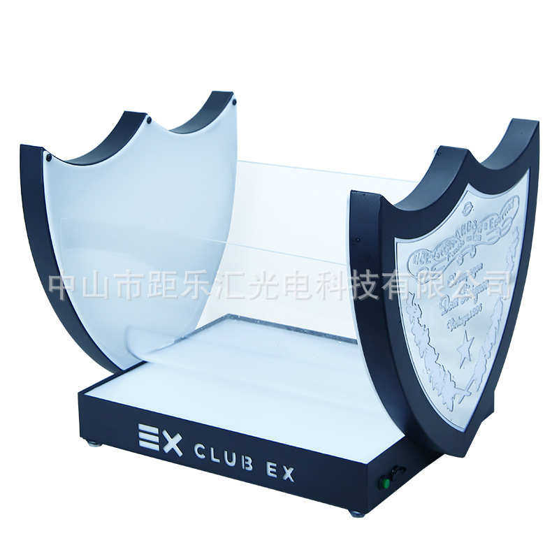 酒吧KTV洋酒底座夜店派对黑桃A香槟激光发光酒座XO展示架酒具充电