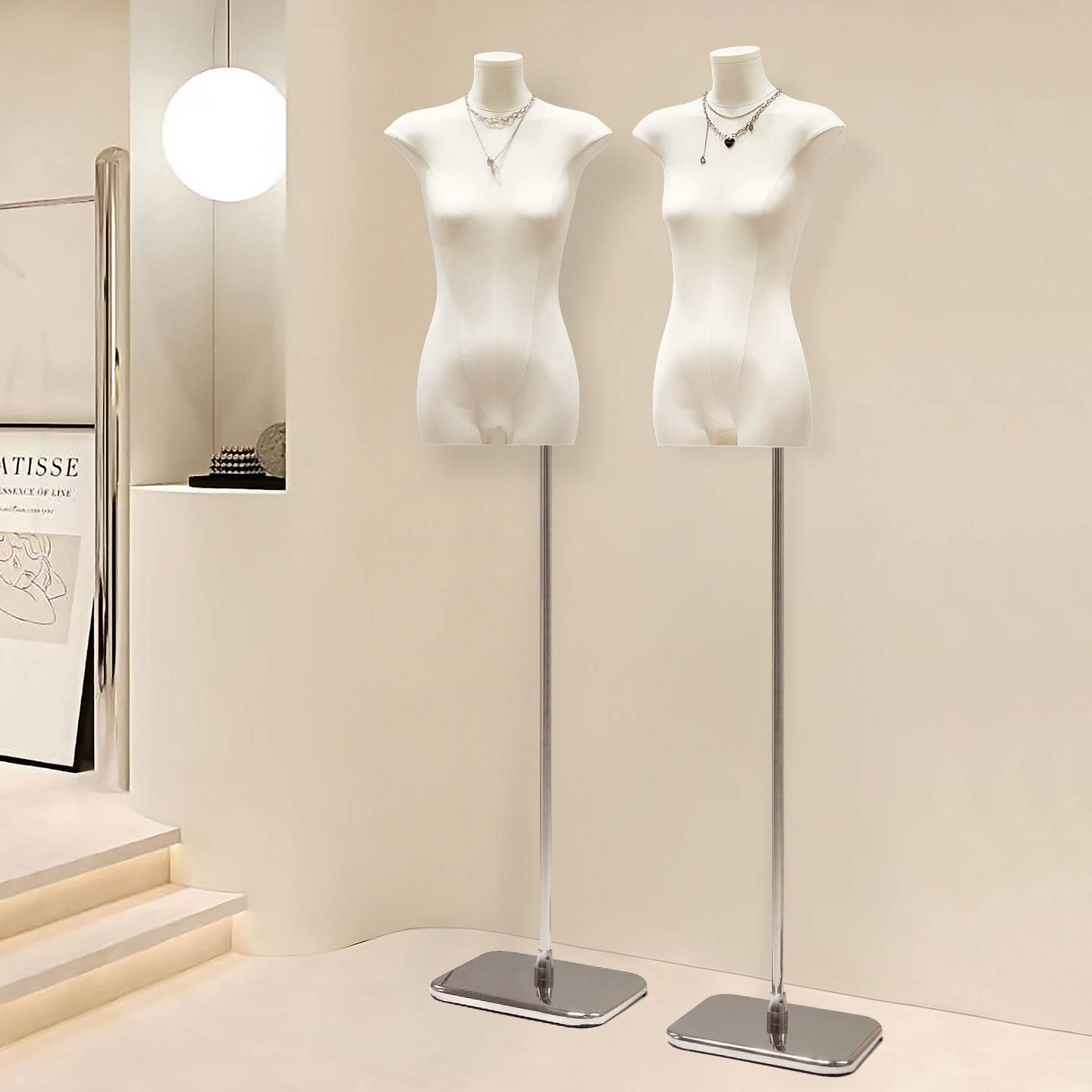 韩版扁身模特道具女装人台服装店假人偶橱窗半身扁平胸展示架全身