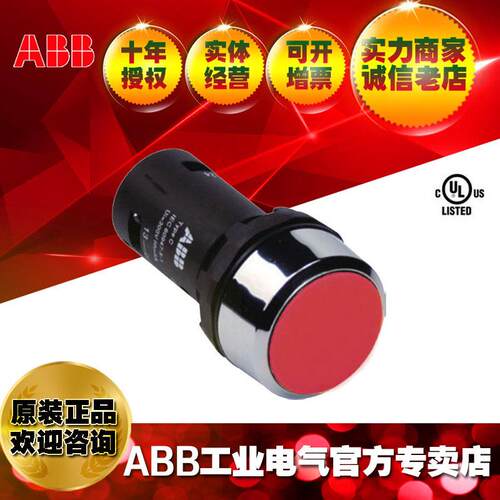 ABB指示灯控制轻触开关平头按钮CP2-20B-02 ;10113865