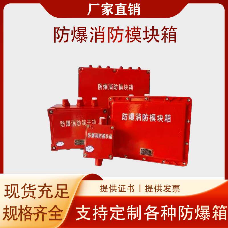 防爆消防模块箱火灾按钮箱报警分理线盒监控红色接线端安全栅接线