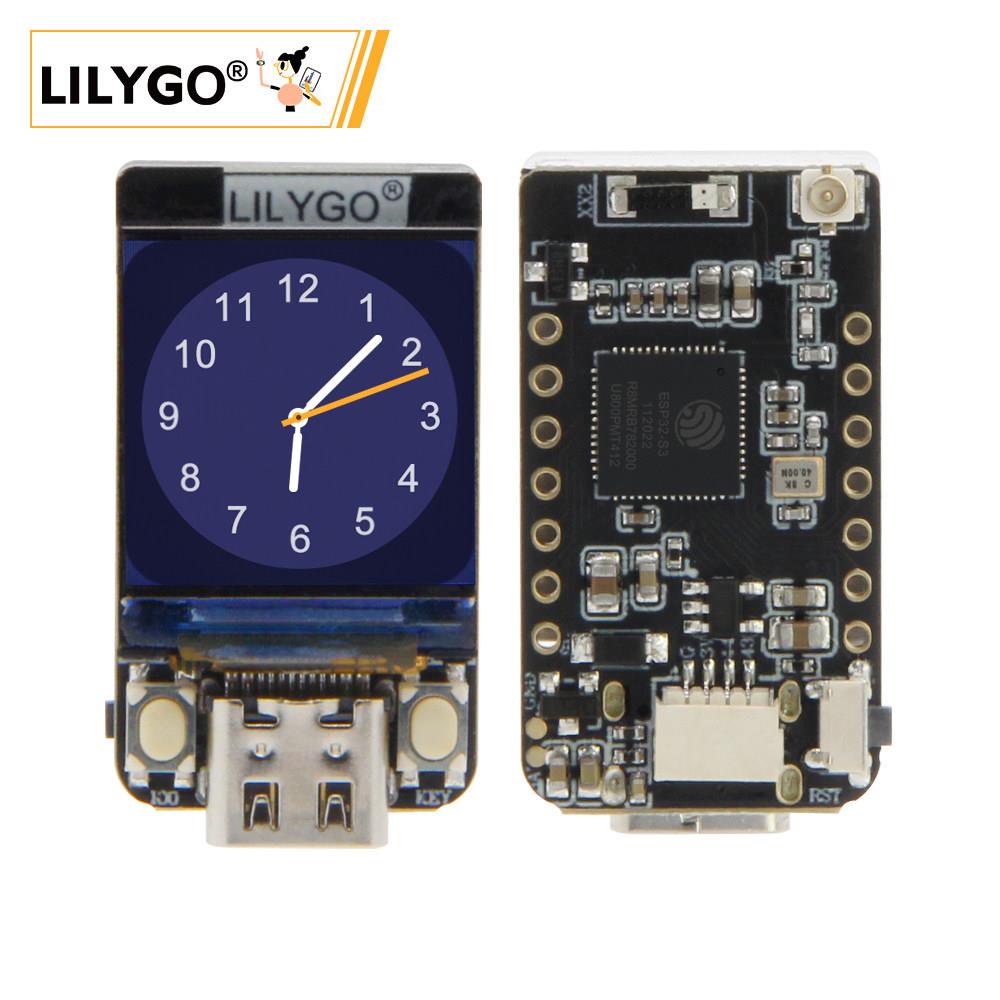 T-QT Pro ESP32-S3 GC9A01 0.85英寸液晶显示模块WIFI蓝牙全彩IPS