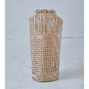 竹编织塘鲺鱼笼传统手工自制鱼篓农家乐装饰装饰灯罩黑鱼塘角鱼笼