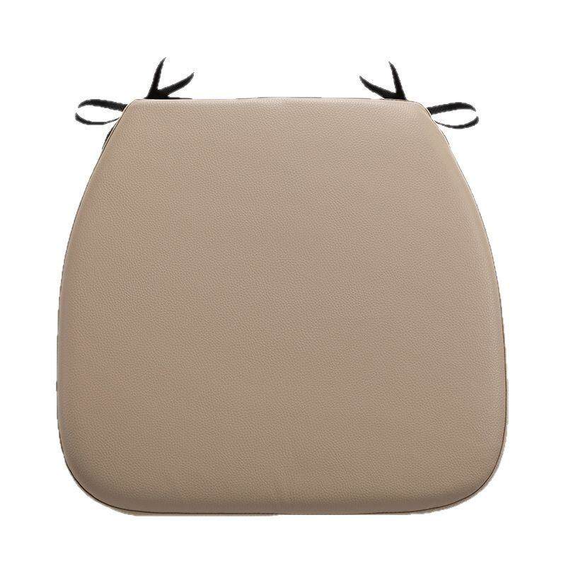 皮革坐垫马蹄形餐椅皮质坐垫记忆棉防滑实木椅子软座垫屁股皮垫子