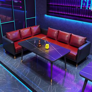 网红轻奢风格酒吧卡座沙发咖啡厅音乐餐吧静吧清吧小酒馆桌椅组合
