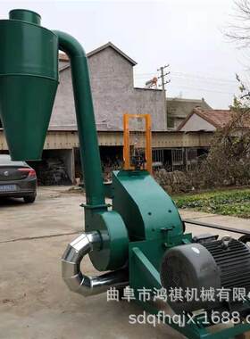 枝江养殖磨草糠机低价高转速自动进料粉碎机养殖饲料草粉机