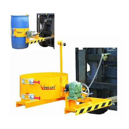 配叉摇车专油用桶倒料夹具 手动 电HK285手翻转倒桶机器 旋转 搬