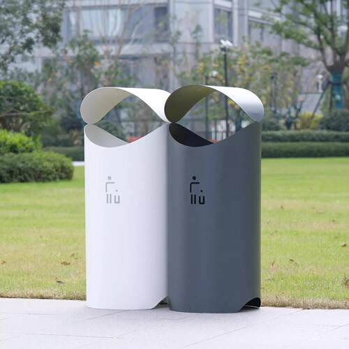 户外垃圾桶业高270档小锈区物不钢果壳箱商室内桶单桶大容量垃场