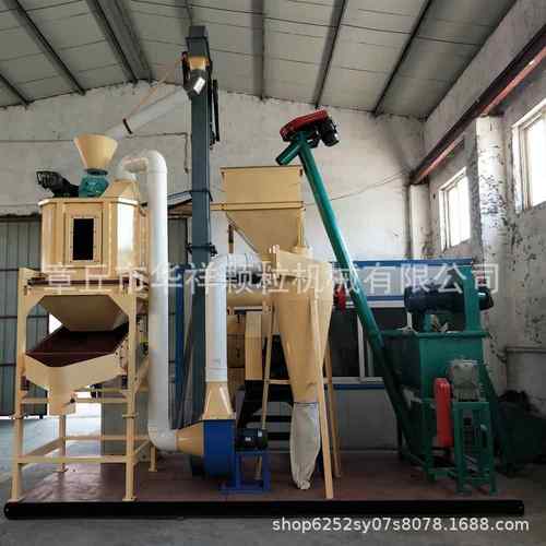 时产1吨猪鸡鸭鹅饲料制作线鱼鸽子饲料颗粒机成套机组