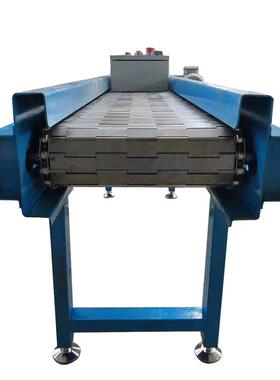 链板输送送机加厚工4152标输业冲孔链板机快递物流分拣非链板输送