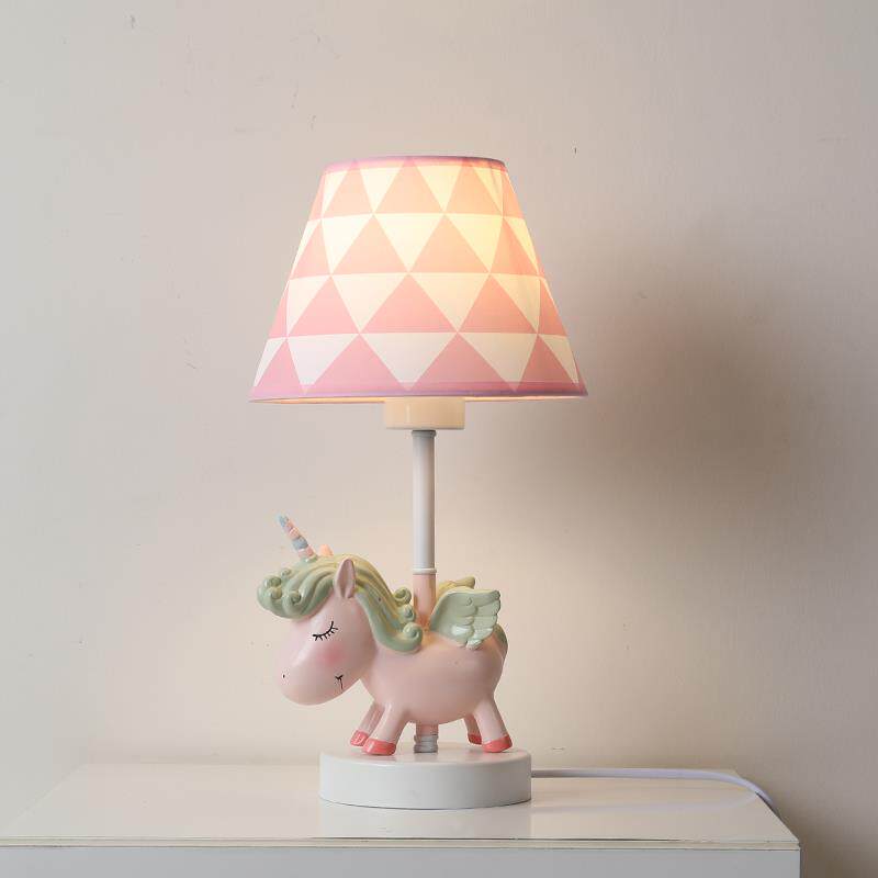 高档儿童卧房间床头意台灯男孩女独角兽创卡通护眼温灯馨室小夜灯