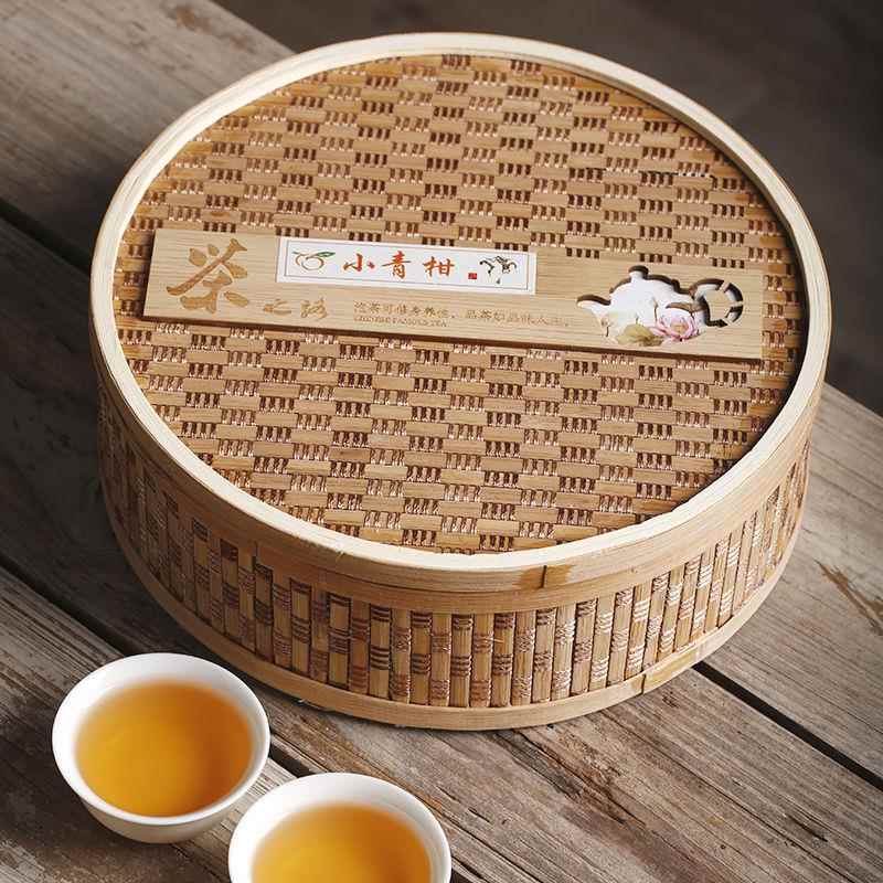 新会小青柑茶10年古树陈皮普洱熟茶叶礼盒装小柑橘桔普茶天马一号