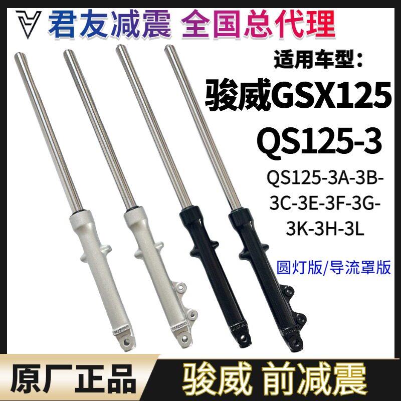 轻骑铃木GSX125骏威QS125-3ABCEFGKHL机车前避震器前避震器前叉
