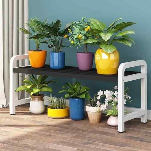 花艺架阳台置物架落地式铁花盆架客阶ALK厅多豪层华梯式盆景装饰