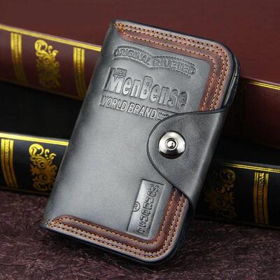 Men wallet magnetic snap clutch bag male wallet leather Com