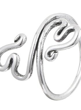 新型空心戒指个性化民族风格戒指