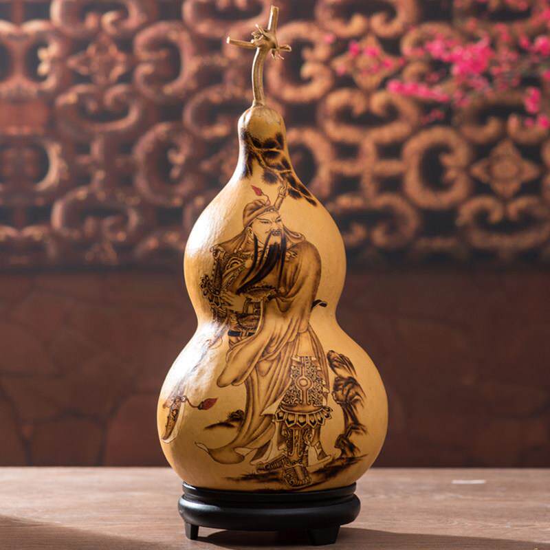 御如意烙画大葫芦关公关羽武财神店铺开业礼品赠送财位摆件工艺品