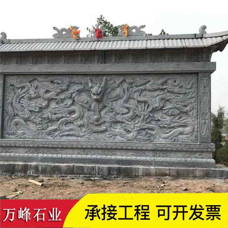 石雕拱桥汉白玉栏板浮雕桥庭院别墅户外花园小石桥围栏升旗台栏杆