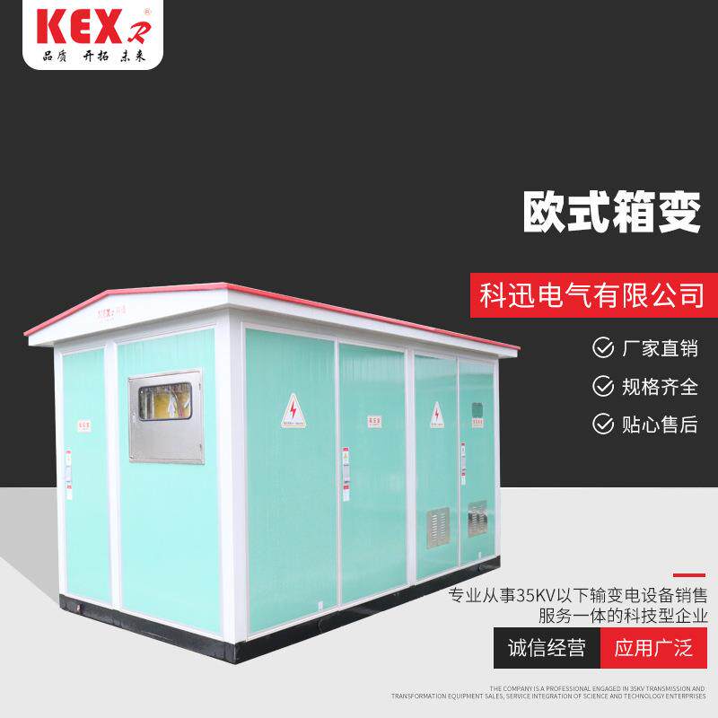 供应欧式箱变预装式箱式变电站成套高压成套组合型箱式变电站