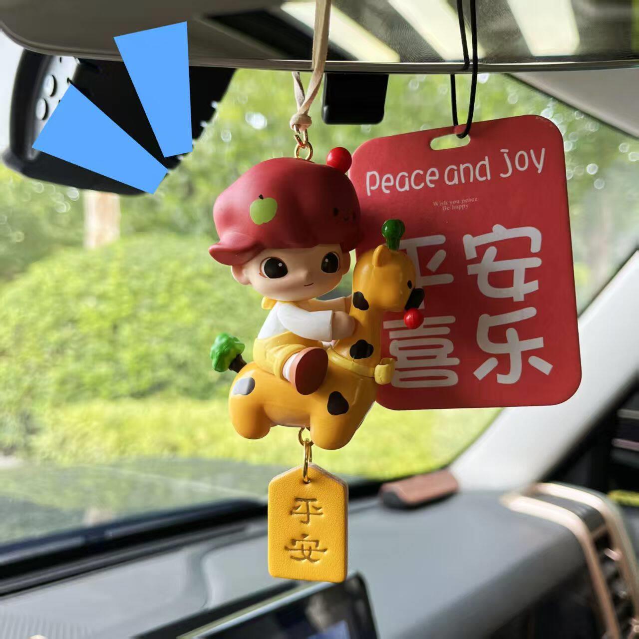 diy手工车载汽车挂件dimoo动物王国香薰摆件高级感挂饰汽车后照镜