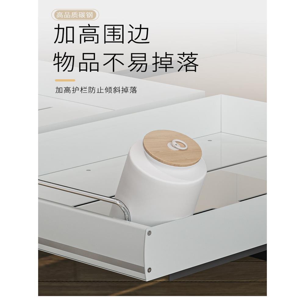 厨房储物架橱柜拉篮多功能储物架家用餐具和调味品下水槽储物架