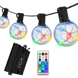 户外超亮复古g40灯串led卧室球泡灯rgb摆摊氛围灯防水屋檐灯