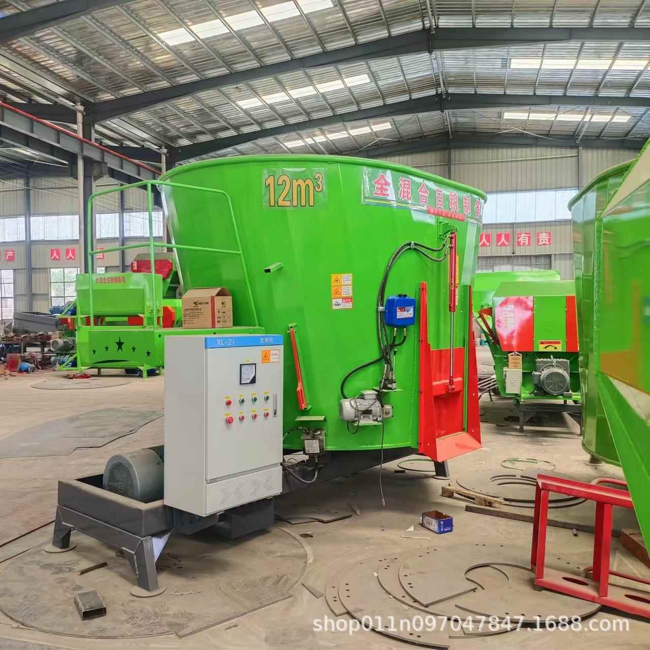 厂家直发TMR饲料搅拌机全日粮饲料搅拌机大型立式牛羊养殖制备机