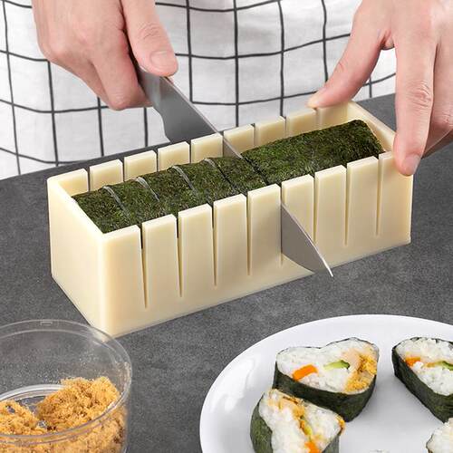 寿司模具工具套件塑料套装海苔紫菜包饭磨具饭团卷饭材料包磨碎末