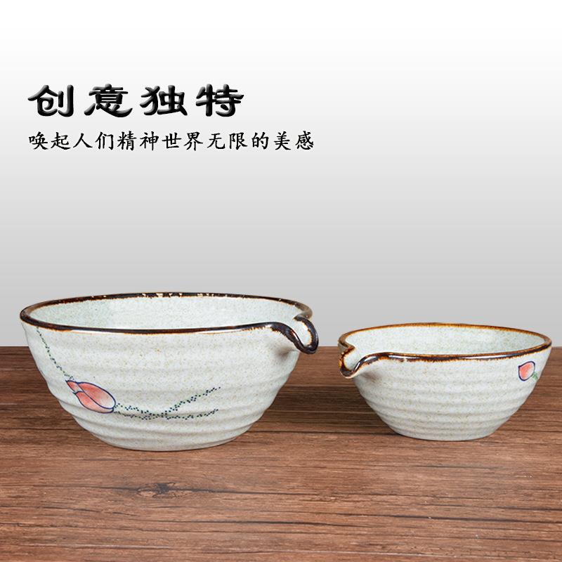喝粥碗 餐碗商用日式店火锅酒店陶瓷 餐具 创意18034405盛粥碗 汤
