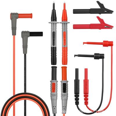 通用表笔多功能台式数字万用表兆欧表接地电阻表测试线带鳄鱼夹