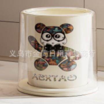 New Cute Bear Shaped Trash Can for Home Use - Simple and Sty