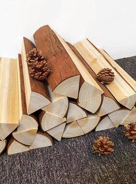 原木柴火摆件橱窗背景陈列道具木头客厅民宿装饰壁炉取暖篝火野炊