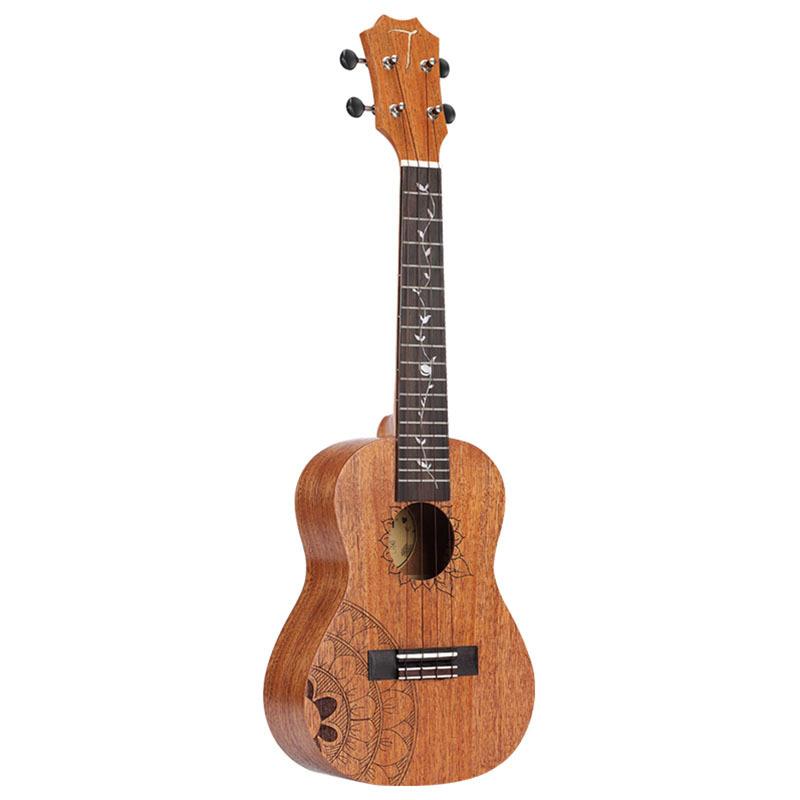 TOM梵高江一燕娜娜桃花心木单板尤克里里23寸初学者女ukulele