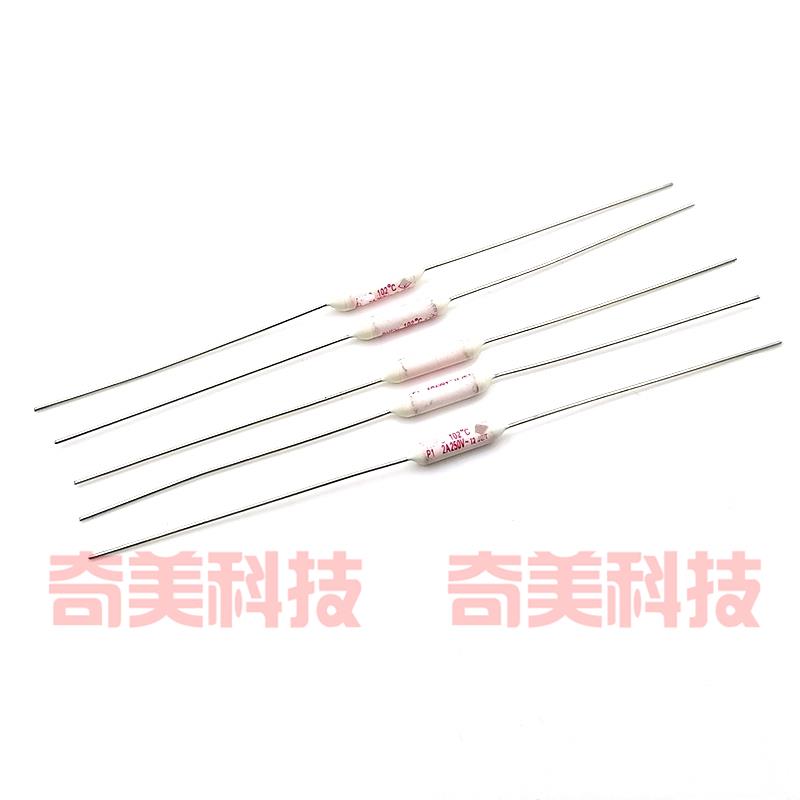 电热毯电机电阻式温度过热保护器保险丝管P1 2A 250V 102度 102℃