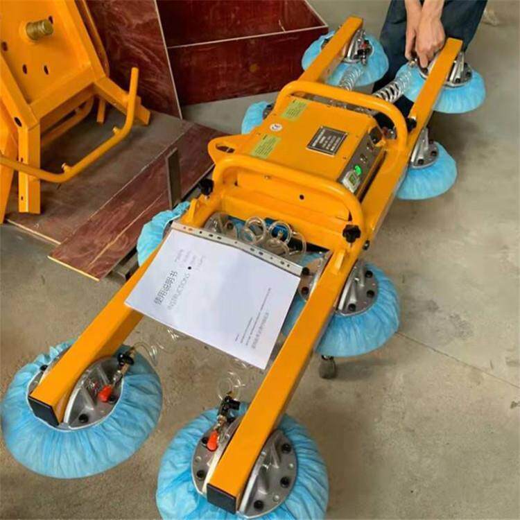 恒谐铁路800kg玻璃安装吊具玻璃幕墙安装设备6盘玻璃吸盘