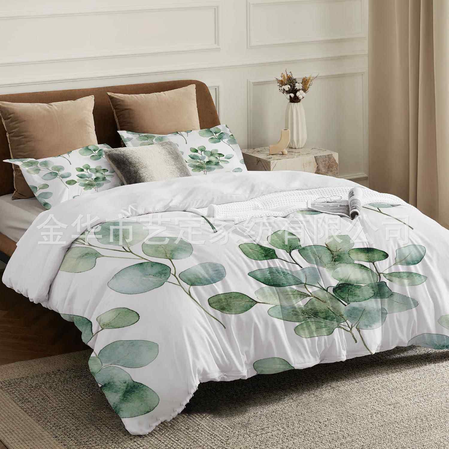 EMU工CT14-15厂直亚销马逊跨境厂家床上用三件品T套