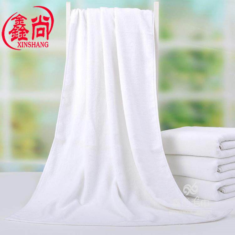 新款直销全棉纯白浴巾180*80毛巾加厚加大酒店美容铺床巾温泉汗蒸