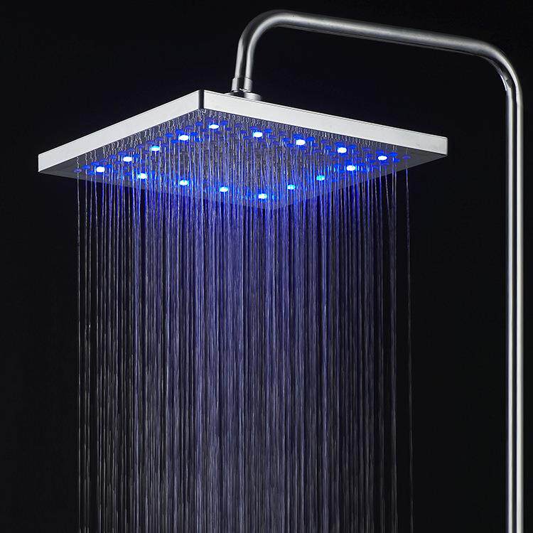 厂家销售 LED8变色寸方型顶喷 七色led顶喷吊头 现货
