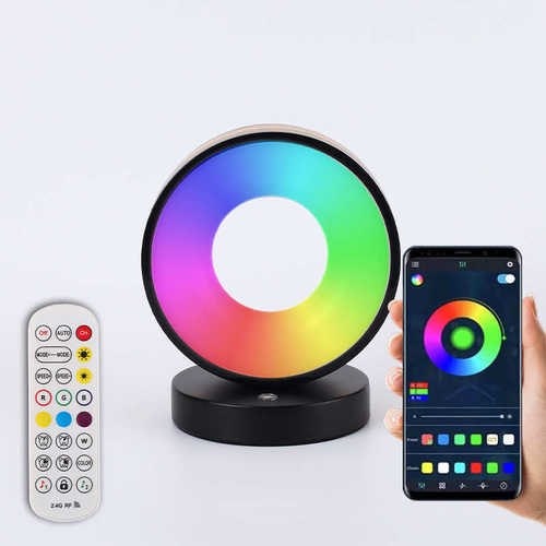 拾音灯3D卧室小夜灯RGB声控感应音乐节奏灯LED拾音氛围灯音乐跳动