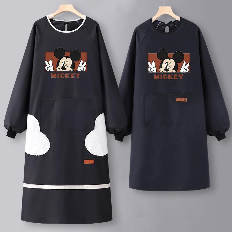 加肥加大长袖围裙大码罩衣新款冬季200斤女厨房防水防油工作服男