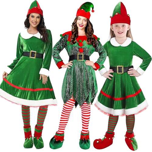 Christmas Cosplay Costume Santa Claus Disguise Full Sets