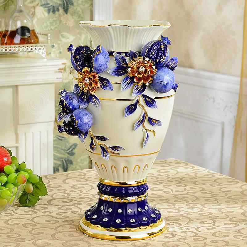 正品欧真式花瓶件号客厅插花干花家居陶瓷彷花瓶装饰创意餐厅大摆