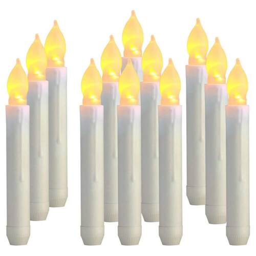 Flameless Candles 12 PCS Led Candles 6.9 Inch Battery Operat
