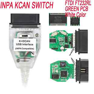 INPA K+CAN K+DCAN带开关汽车诊断线刷隐藏适用于白/蓝色