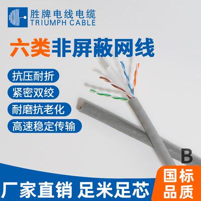 全铜6类网线305米0.57双屏蔽室内cat5e双绞网络线 厂家