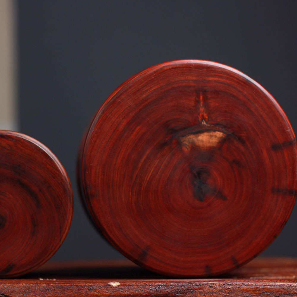 小叶家居中非洲檀木办公书房紫檀苏式国风 文房四宝摆件笔筒书桌