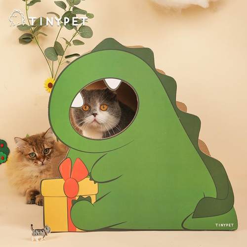 瓦楞纸diy小芥恐龙宠物智能玩具