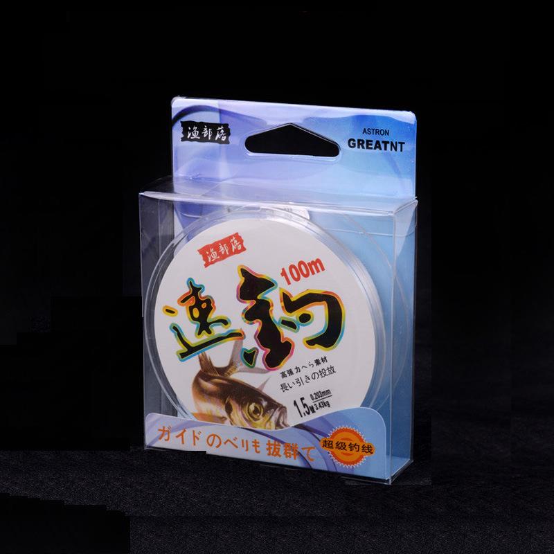 大物竞技鱼线透明钓线100米原丝尼龙线海钓耐磨子线台钓渔线