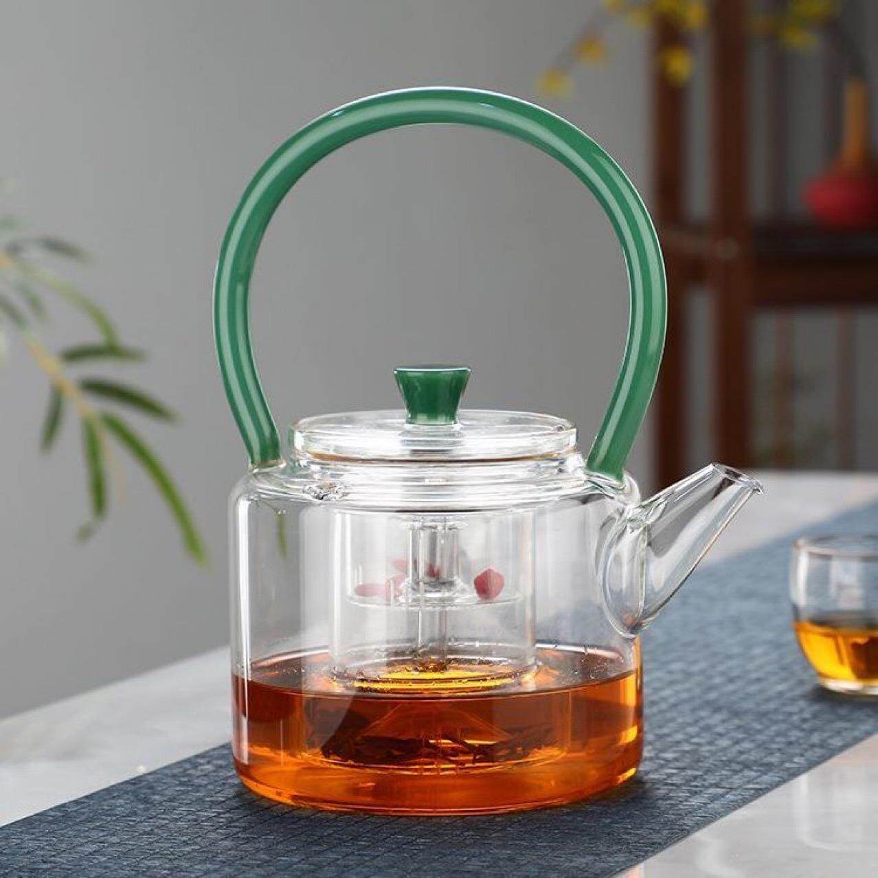 羽手工原创耐热玻璃养生煮茶壶煮茶器烧水壶泡茶壶功夫茶具