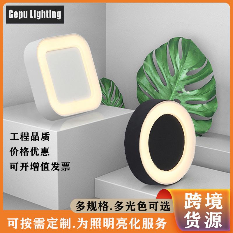 户外壁灯led室外防水路灯外墙门牌门头圆形庭院现代walllamp