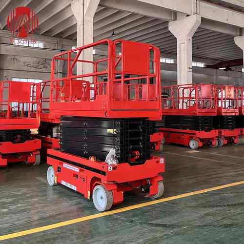 全自行移动剪叉式平台液压电动剪刀式升降机移动剪叉高空作业车